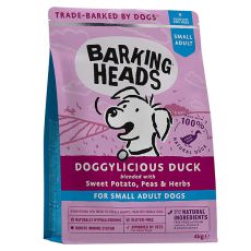 BARKING HEADS Doggylicious Duck GF ADULT SMALL BREED 4 kg