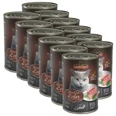 Mokra hrana za mačke Leonardo - jetra 12 x 400g