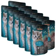 Vrečka hrane Leonardo Kitten, 12 x 85 g