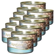 Applaws Cat - Konzerva mačje hrane s tuninim filejem, 12 x 70g