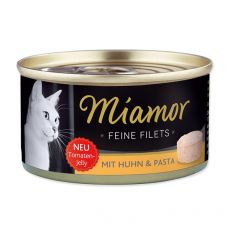 Konzerva mačje hrane Miamor Filet, piščanec in testenine, 100 g