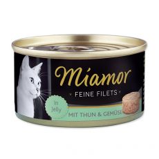 Konzerva mačje hrane Miamor Filet, tuna in zelenjava, 100 g