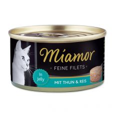 Konzerva mačje hrane Miamor Filet, tuna in riž, 100 g