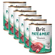 Konzerva Brit Paté & Meat Venison 6 x 800 g
