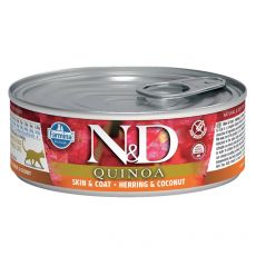 Konzerva Farmina N&D cat Quinoa Herring & Coconut 80 g