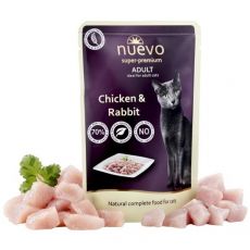 Vrečka NUEVO CAT Adult Chicken & Rabbit 85 g