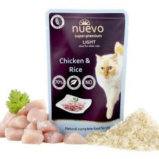 Vrečka NUEVO CAT Light Chicken & Rice 85 g