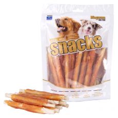 Priboljški Magnum Chicken roll on Rawhide stick 250 g