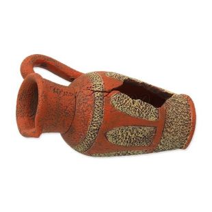 Okrasna akvarijska amfora, oranžna, 8,2 x 6,8 x 13 cm
