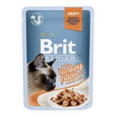 Vrečka BRIT Premium Cat Delicate Fillets in Gravy with Turkey 85 g