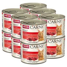 Wet food CARNY ADULT beef 12 x 200 g