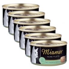 Konzerva mačje hrane Miamor Filet, tuna in zelenjava, 6 x 100 g