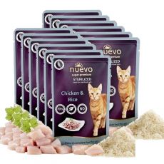 Vrečka NUEVO CAT Sterilised Poultry & Rice 12 x 85 g
