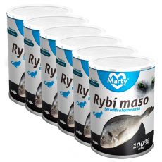Mačja konzerva MARTY Premium Fish 6 x 400 g