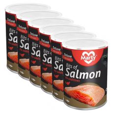 Mačja konzerva MARTY Deluxe Bits of Salmon 6 x 400 g