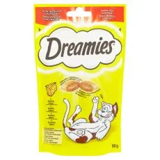 Pribolj&scaron;ki za mačke Dreamies z mehkim sirom 60g