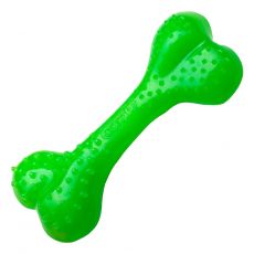 Pasja igrača v obliki kosti za nego zob, zelena, 16,5 cm, mentol