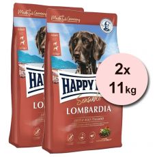 Happy Dog Supreme Sensible Lombardia 2 x 11 kg