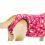 Pooperacijska obleka za psa XS kamuflažni vzorec v roza barvi