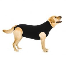 Pooperacijska obleka za psa L črna