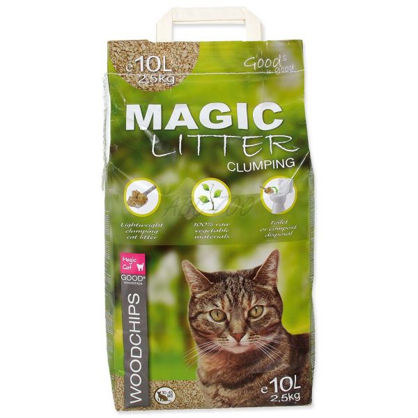 Magic Cat Litter Woodchips 10 l / 2,5 kg