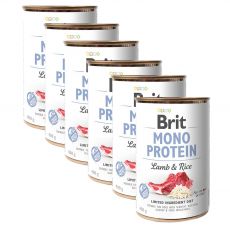 Konzerva Brit Mono Protein Lamb & Rice, 6 x 400 g