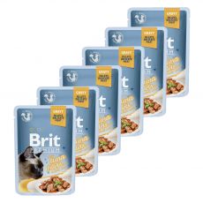 Vrečka BRIT Premium Cat Delicate Fillets in Gravy with Tuna 6 x 85 g