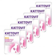 Hrana v vrečki Kattovit Diabetes piščanec 6 x 85 g