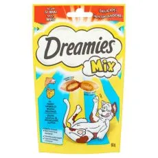 Pribolj&scaron;ki Dreamies Mix z lososom in sirom 60 g