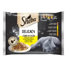 Sheba Delicacy Poultry izbor vrečk 4 x 85 g