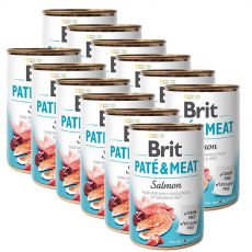 Konzerva Brit Paté & Meat Salmon, 12 x 400 g