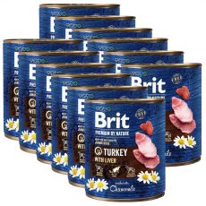 Konzervirana hrana Brit premium by Nature Turkey & Liver 12 x 800 g