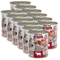 Konzerva BEWI DOG – goveje meso, 12 x 800 g