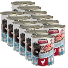 Konzerva BEWI DOG – perutninska srca, 12 x 800 g