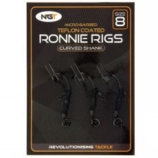 Trnki NGT Ronnie Rig & Teflon Hooks – 3 kosi