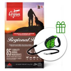 Orijen Regional Red Dog 11,4 kg + Flexi povodec BREZPLAČNO