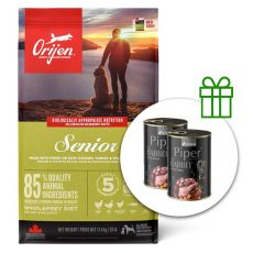 Orijen Senior 11,4 kg + 2 pločevinke BREZPLAČNO
