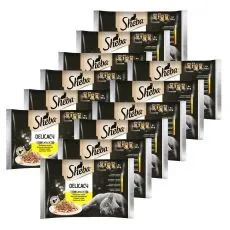Sheba Delicacy Poultry izbor vrečk 12 x (4 x 85 g)