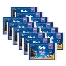Vrečke BRIT Premium Cat Fish Plate 12 x (4 x 100 g)