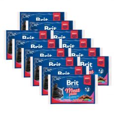 Vrečke BRIT Premium Cat Meat Plate 12 x (4 x 100 g)