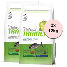 TRAINER Natural Maxi Adult Tuna and Rice 2 x 12 kg