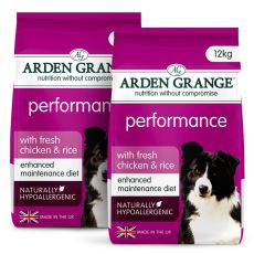 ARDEN GRANGE Performance with fresh chicken & rice 2 x 12 kg