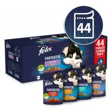 Vrečke Fantastic, izbor okusnih hran v želatini 44 x 85 g