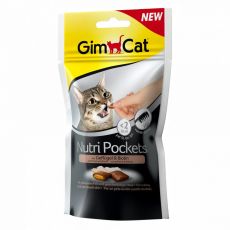 GimCat Nutri Pockets Poultry & Biotin 60 g