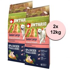 ONTARIO Senior Large - chicken & potatoes 2 x 12kg