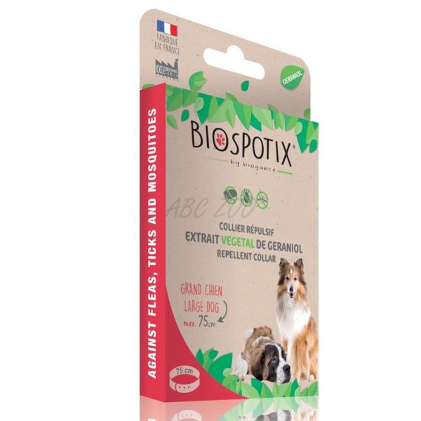 Pasja ovratnica za odganjanje insektov BIOGANCE Biospotix Large dog L-XL 75 cm