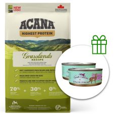 ACANA Regionals Grasslands 11,4 kg + 2 konzervi Terra Canis BREZPLAČNO