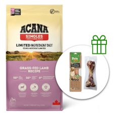 ACANA Singles Grass-Fed Lamb 11,4 kg + 2x kost za pse BREZPLAČNO