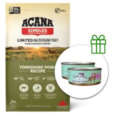 ACANA Singles Yorkshire Pork 11,4 kg + 2 konzervi Terra Canis BREZPLAČNO