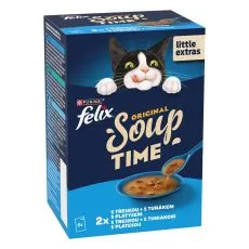 FELIX Soup Delicious izbor hran s trsko, tuno in morsko plo&scaron;čo 6 x 48 g